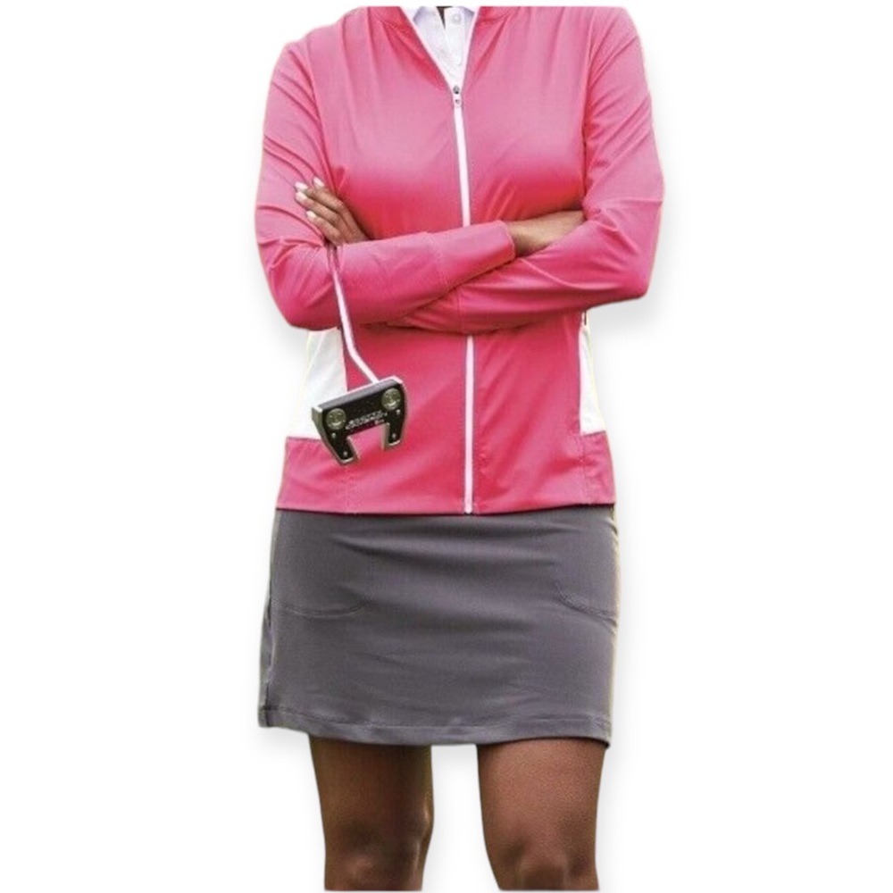 FootJoy Performance Knit Golf Skirt Grey / Purple size Medium